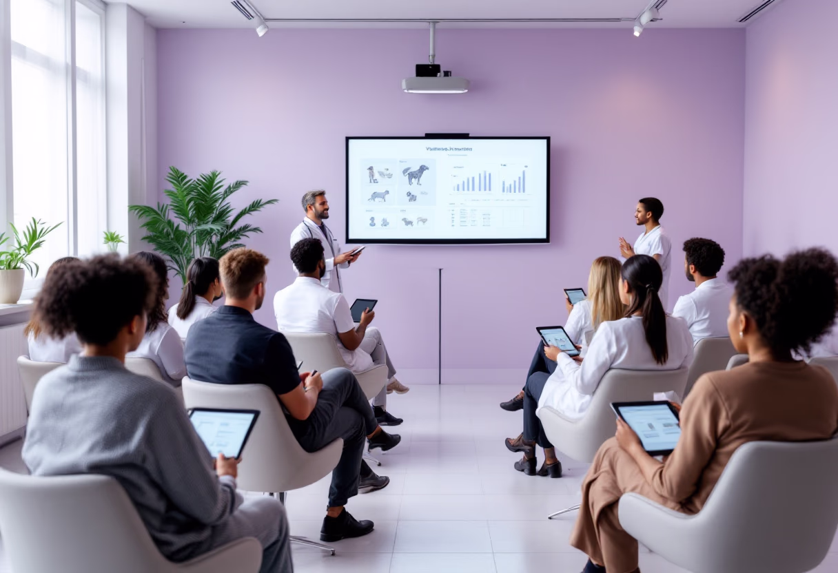 image of interactive lesson on tablet